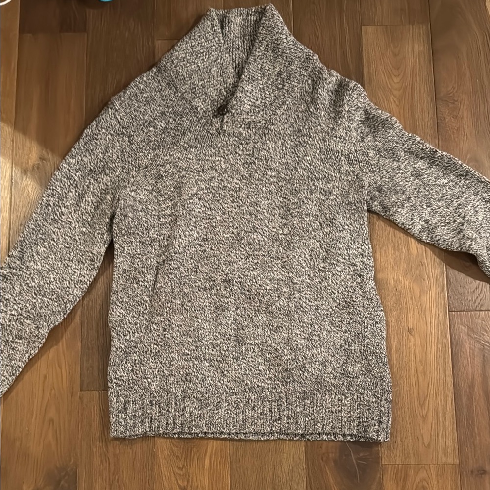 Gray Banana Republic Shawl Collar Sweater
